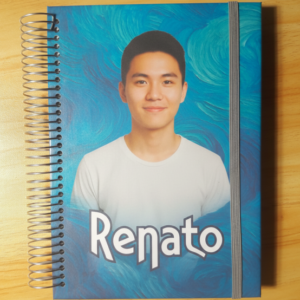 agenda personalizada com nome na capa