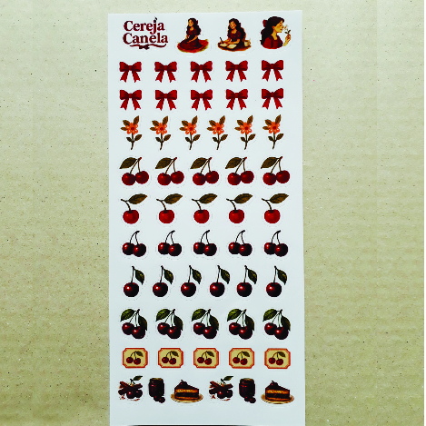 ADESIVOS CEREJA CANELA