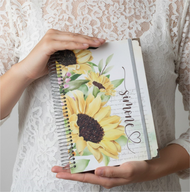 agenda personalizada girassol01