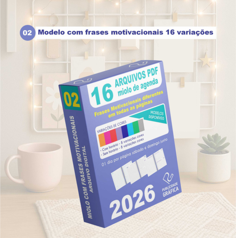 arquivo de agenda para impressão