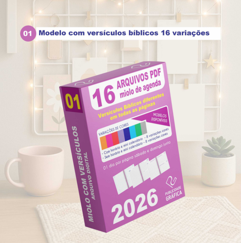 arquivo de agenda para imprimir